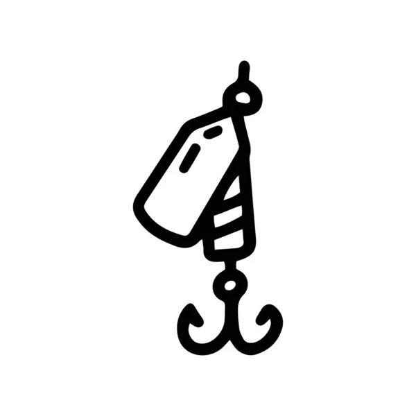 Filatore linea richiamo vettore doodle semplice icona — Vettoriale Stock