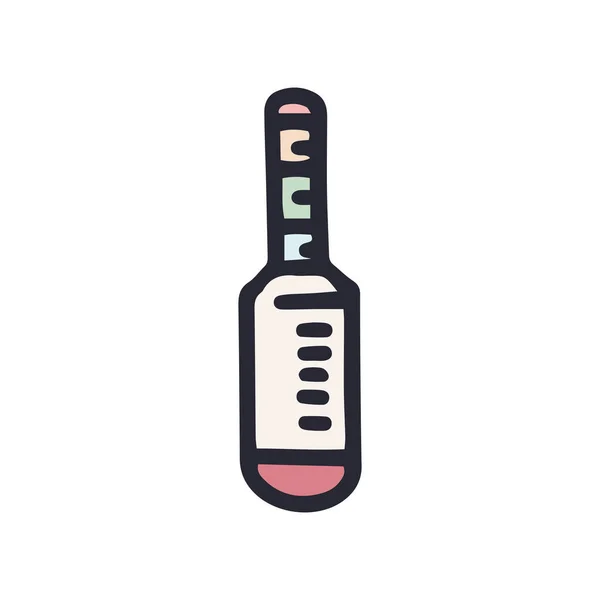 Alcoholmeter color vector doodle simple icon design — Stock Vector