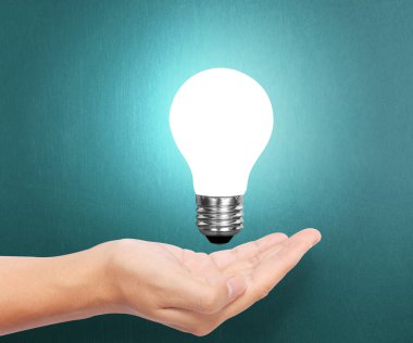 bir yandan ışık ampul