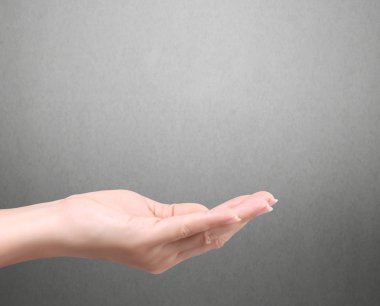 izole bir avuç el jest