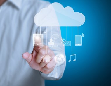 Modern sosyal düğmelere basarak