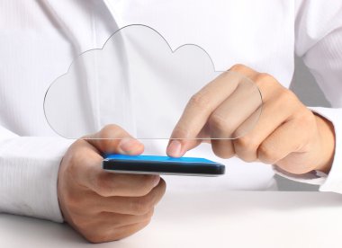 moderne mobiele telefoon in de hand