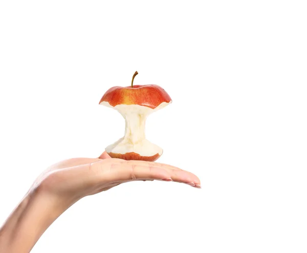Mano con mela — Foto Stock