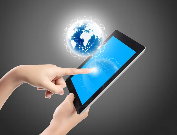 Touch screen tablet — Stock Photo, Image