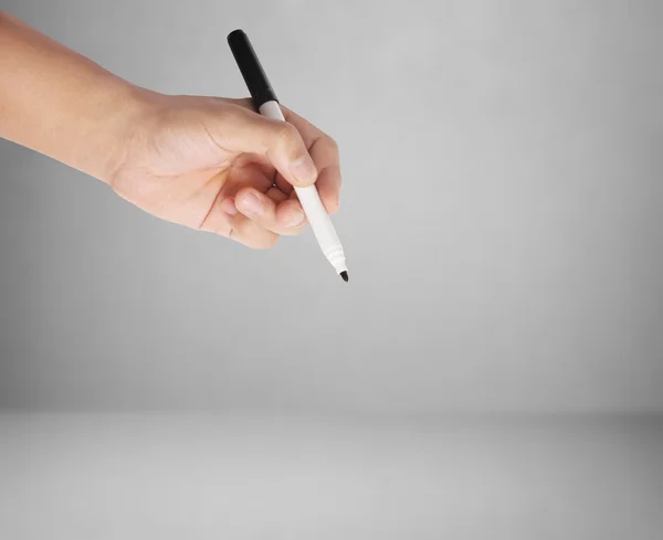 Pen in the man's hand — Stock Photo, Image