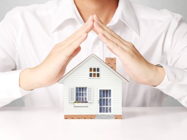 Evin temsil eden ana sayfa tutan 