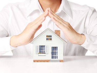 Evin temsil eden ana sayfa tutan 