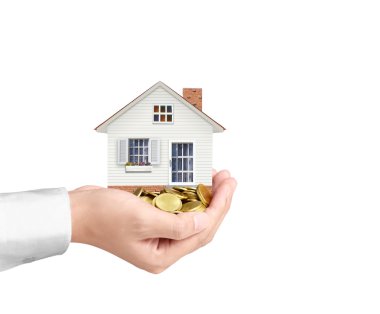 Evin temsil eden ana sayfa tutan 