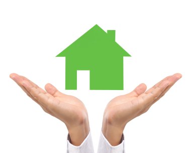 Evin temsil eden ana sayfa tutan 