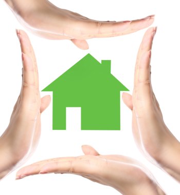 Evin temsil eden ana sayfa tutan 