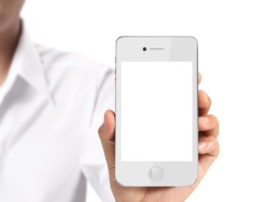 moderne mobiele telefoon in de hand 