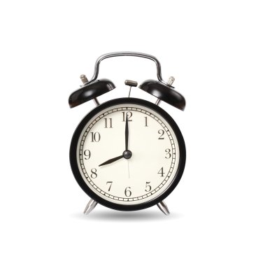 siyah vintage çalar saat 