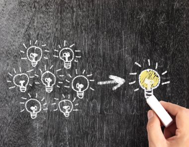 drawing idea light bulb 
