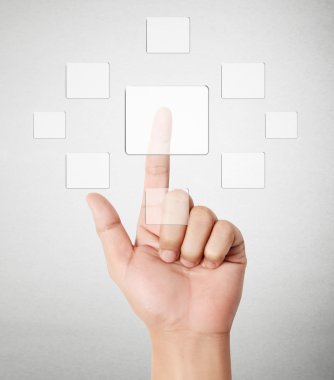  Modern sosyal düğmelere basarak 