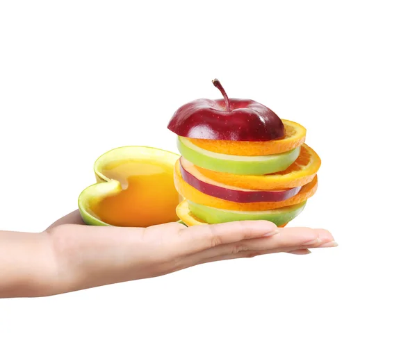 Hands holding a fruit — Stock Photo, Image