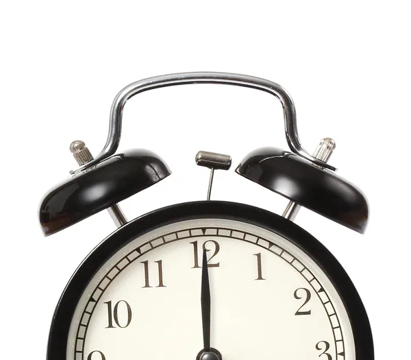 Black Vintage  alarm clock — Stock Photo, Image