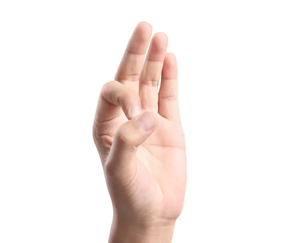 Hand in ok sign — Stock Photo, Image