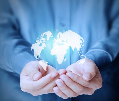  Modern sosyal düğmeleri n el