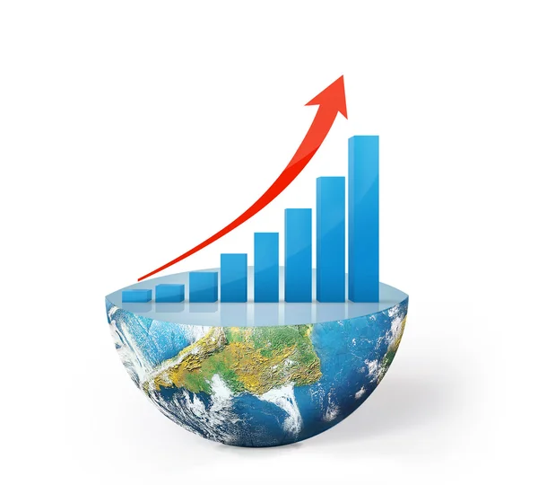 Global suksess unnfanget på jorden – stockfoto