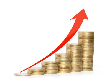 altın sikke ve onları grafik 