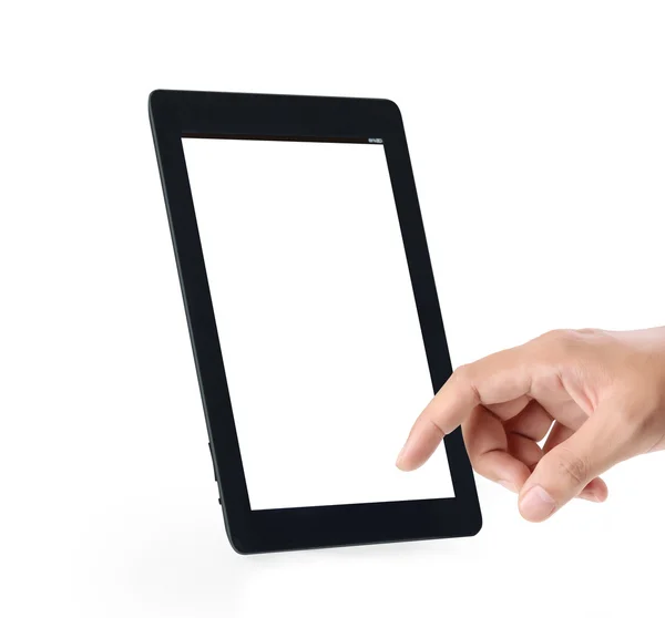 Touchscreen-Tablet in der Hand — Stockfoto
