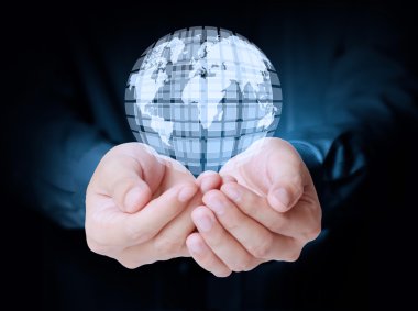 Açık el sosyal düğmeleri 