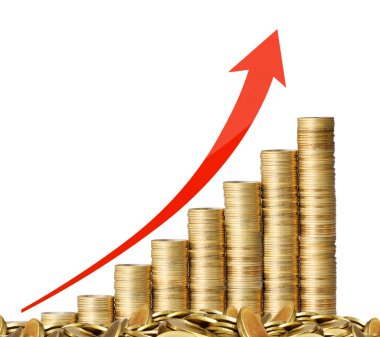 altın sikke ve onları grafik 