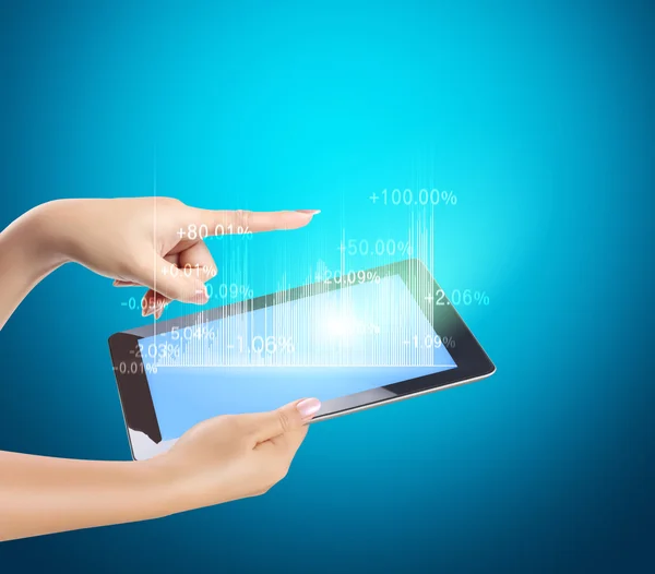 Touch screen tablet — Stock Photo, Image