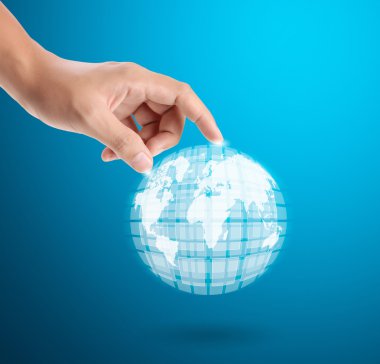 Sosyal düğmelere basarak el 