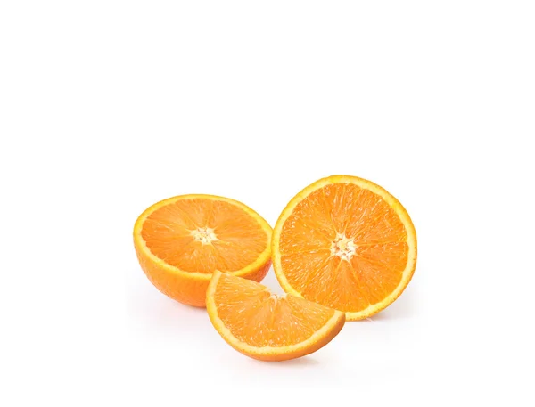 Zumo de naranja aislado en blanco — Foto de Stock