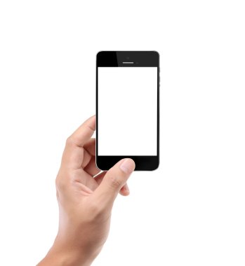 moderne mobiele telefoon in de hand 