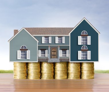 madeni para evden para mortgage konsepti
