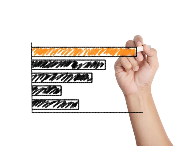 Erkek bir grafik çizim — Stok fotoğraf