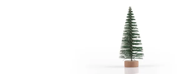 Piccolo Grazioso Albero Natale Artificiale Decorato — Foto Stock