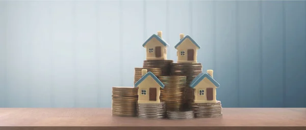 Model House Savings Plans Housing Home Real Estate Concept —  Fotos de Stock