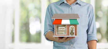 Ev Yapısı Bir elde, İş Evi Fikri