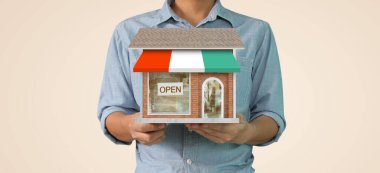 Ev Yapısı Bir elde, İş Evi Fikri