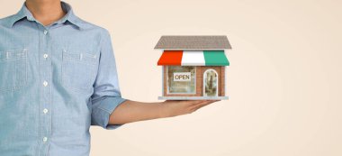 Ev Yapısı Bir elde, İş Evi Fikri