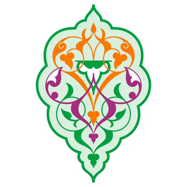 Ιδιαίτερο σχήμα αραβικού ανατολίτικα στολίδι. — Διανυσματικό Αρχείο
