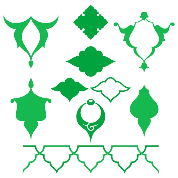 Arabic oriental ornament. Floral pattern motif. — Stock Vector