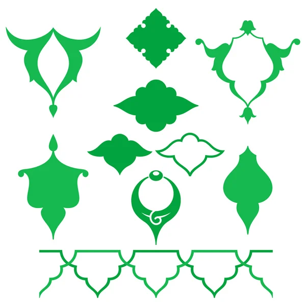 Arapça oryantal süsleme. Çiçek desenli motifi.