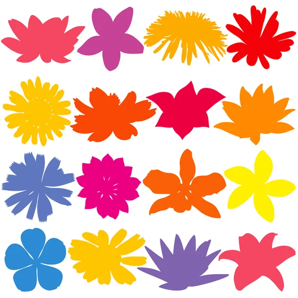 Flower silhouette set Stock Vector Image by ©barracudastudio #40889047