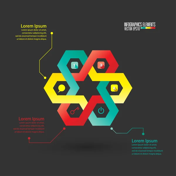 Moderne Infografik-Vorlage — Stockvektor