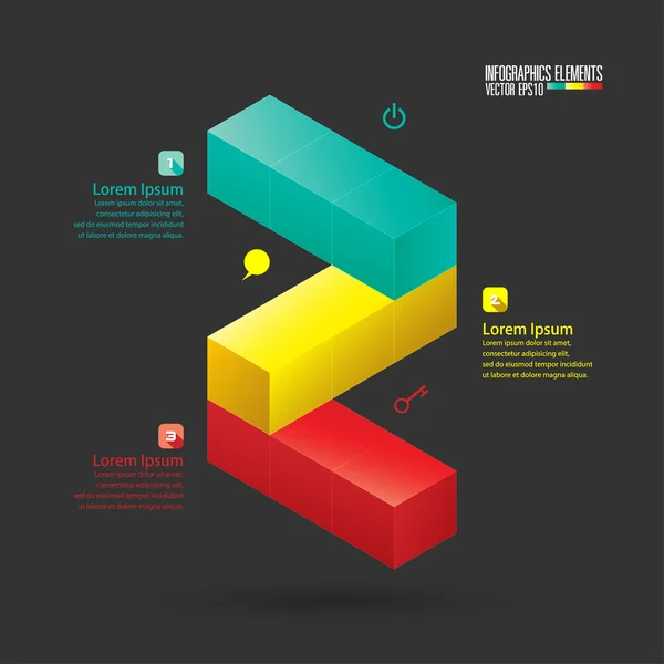 Moderne infographics sjabloon — Stockvector