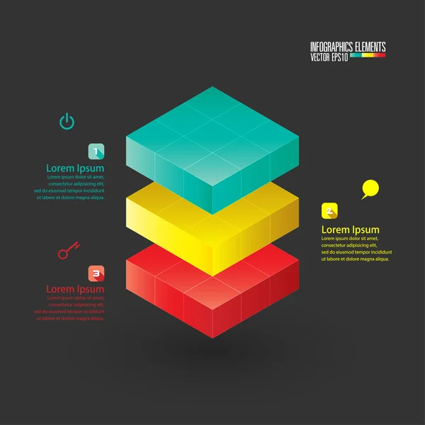 Moderne infographics sjabloon — Stockvector