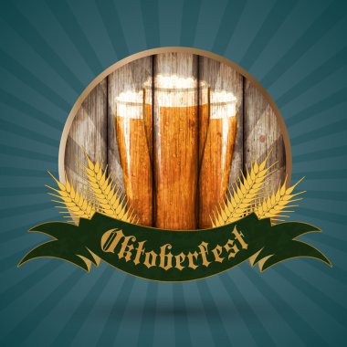Oktoberfest vintage tasarım