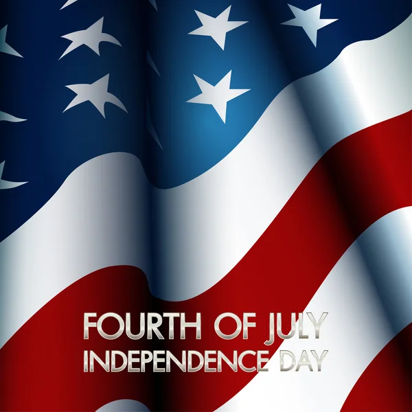 Szczęśliwy dzień niepodległości Stanów Zjednoczonych Ameryki, 4 lipca — Wektor stockowy