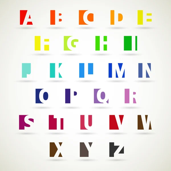 Alphabet set design — Stock Vector