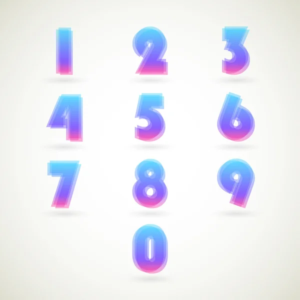 Набор чисел — стоковый вектор