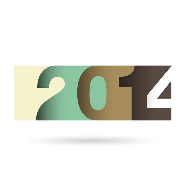 Feliz Año Nuevo 2014 — Vector de stock